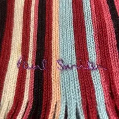 Paul Smith ストライプマフラー ウール100%