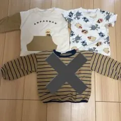 アンパンマントレーナー、半袖1枚入り90センチ2枚セット