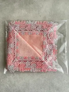 近沢レース　ミッフィー　GY&PKバイカラーハンカチ　PK　新品　未開封