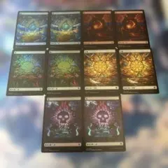MTG フルアート 基本地形 基本土地 日本語約100枚 人気絵柄 送料無料④