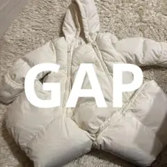 【GAP】　ホワイト フード付きダウンジャケット 6-12ヶ月用