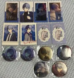 プロセカ グリッター缶バッジ エピカ ぱしゃこれ グリーティングカード 青柳冬弥