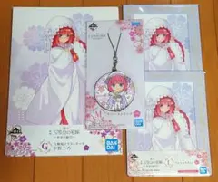 一番くじ　五等分の花嫁　~幸せの結び~　中野二乃　G賞　L賞　М賞　4点セット