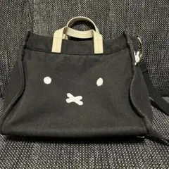 ミッフィートートバッグ　ブラック