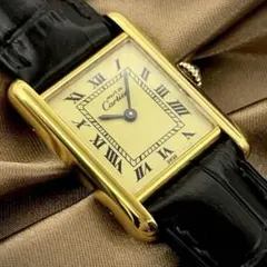 Cartier Tank Vermeil SM マストタンク オパラン - メルカリ