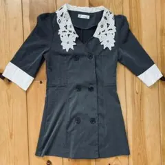 韓国風♡ビッグ襟♡トレンチ風ワンピース♡