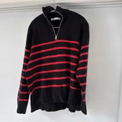 ZARA ハーフジップニット