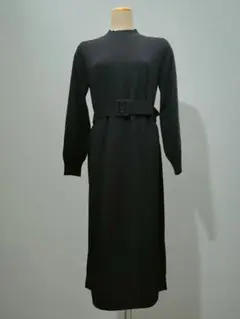 アルアバイル　ニットワンピース　ロング　ブラック