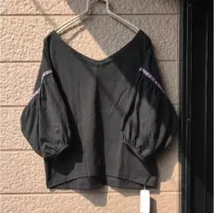 レトロガール♡エスニックなボリューム袖カットソー