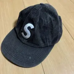 SUPREME ブラックキャップ Sロゴ