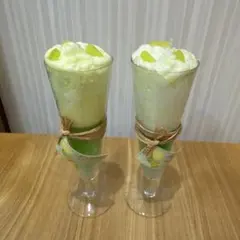 キャンドル　パフェ風　アップル　レモン　ハロウィンパーティー