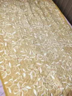 花柄 敷きパッド 120x205cm　セミダブル