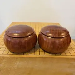 美品】天然銘木製 高級碁笥 美栄ブランド 特大 花梨 碁石付き - メルカリ