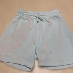H&M 122cm ハーフパンツ 淡い青　スウェット生地