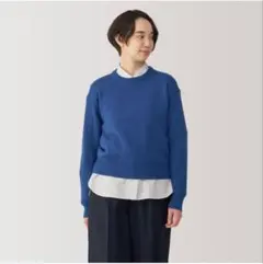 無印良品 洗えるウールミドルゲージクルーネックセーター