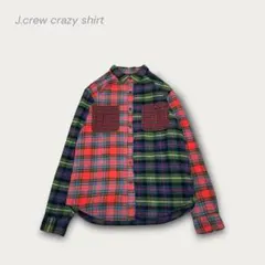 j.crew クレイジーパターン ネルシャツ フランネル USA アメリカ M