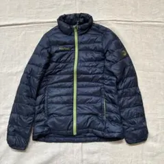 美品 定価2.5万 マーモット Marmot コンパクトダウンジャケット 紺緑M 