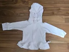 【新品未使用】プティマイン フード付き ラッシュガード 薄ピンク