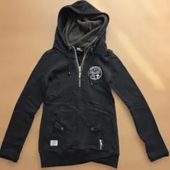 BACKS ハーフジップ パーカー ブラックのサムネイル