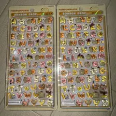 ボンボンドロップシール　サンリオ　もじ　ポムポムプリン ２枚セット