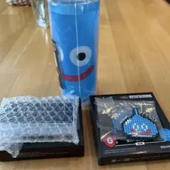 ドラゴンクエストふくびき所スペシャル クリアボトル、アクリルクリップ、 ラバスト