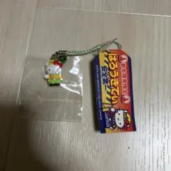 ハローキティ 動物図鑑バージョン クリアキューブ キリン ストラップ