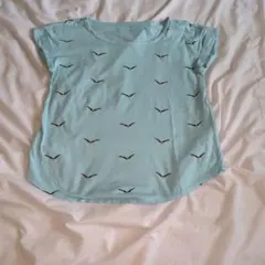LL Bean Signature 鳥柄 半袖Tシャツ ライトブルー Sのサムネイル