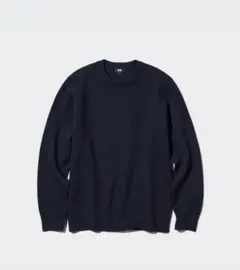 UNIQLO ウォッシャブルストレッチリブミラノクルーネックセーター XL