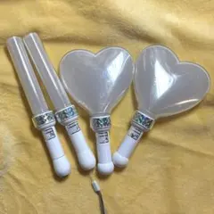 ターンオン ハート型透明ペンライト4本セット