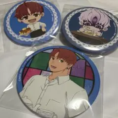 ダンダダン セガ ラッキーくじ E賞　円城寺仁　ジジ　ビッグ缶バッジ　3個セット