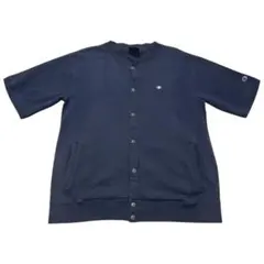 チャンピオン 半袖スウェット スナップボタン フェード カーディガン