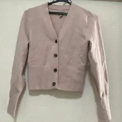 【H&M】ピンク ニットカーディガン XS