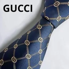 美品✨️グッチ ネクタイ ストライプ インターロッキング イタリア製