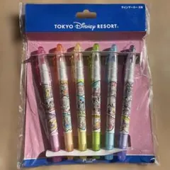 ✨新品未使用✨東京ディズニーリゾートラインマーカー6本セットDisney蛍光ペン