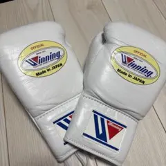 Winning ボクシンググローブ 8oz 白 日本製