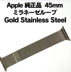 Apple純正 ミラネーゼループ ステンレススチール 45mm