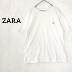 ザラ ZARA Tシャツ ホワイト Mサイズ シンプル カジュアル