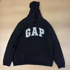 GAP パーカー 平成 Y2K グランジ 00s OLD ブラック デカロゴ