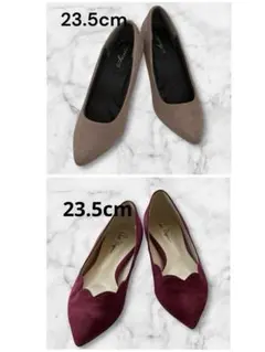 まとめ売り‼️23.5cm美脚パンプス2足セット❤️