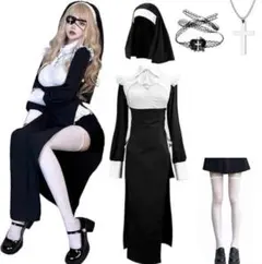 COZENRE シスター コスプレ M/Lサイズ ハロウィン/仮装