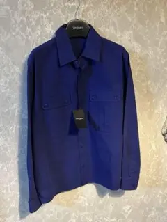 SAINT LAURENT シャツジャケット　38 青　新品タグ付きのサムネイル