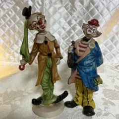Cevik ITALY　ピエロ噴水置物 Cevik Clown Figurine USED ピエロ陶器人形置物 Cevik Clown