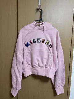 MILKFED. パーカー ピンク ロゴ刺繍のサムネイル