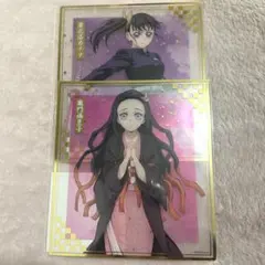 鬼滅の刃 アニプレックス オンラインくじ クリア色紙 栗花落カナヲ 竈門禰豆子