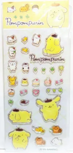 ポムポムプリン アクリルシール　サンリオ公式　海外限定
