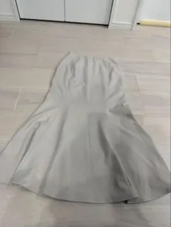 GU ライトグレー フレアスカート M マーメイドスカート