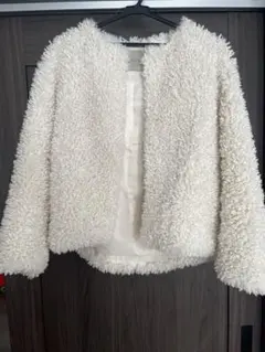 ホワイト フリースジャケット