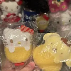 サンリオ ミックスフライおくるみマスコット　ハローキティ　ポムポムプリン　ガチャ