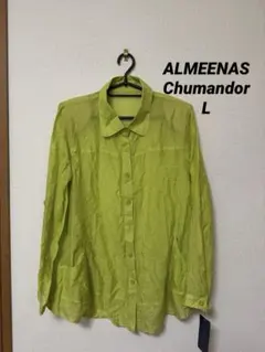 【未使用】ALMEENAS Chumandor 長袖シャツ Lサイズ グリーン