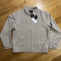 ベージュ ジップアップジャンパー